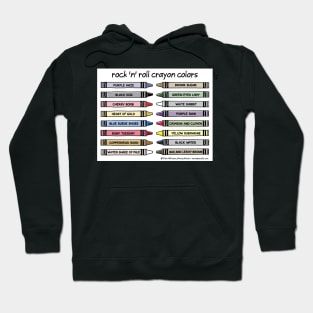 rock 'n' roll crayon colors Hoodie